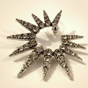 Signed Oscar de la Renta sea urchin earrings